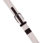 Cinto masculino casual em gorgurão cor natural e couro legítimo marrom 4 cm largura