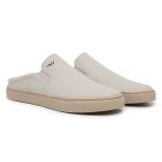Mule masculino slip on em couro legítimo cor gelo