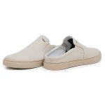 Mule masculino slip on em couro legítimo cor gelo