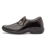 Sapato Masculino social anti-stress clássico couro legítimo cor preto
