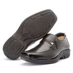 Sapato Masculino social anti-stress clássico couro legítimo cor preto