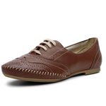 Oxford Feminino Couro Legítimo Pierrô - Chocolate