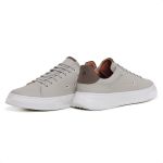 Tênis masculino casual super leve em couro legítimo cor gelo