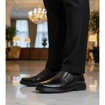 Sapato Social anti-stress tradicional couro legítimo cor preto