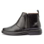 Bota Masculina social anti-stress tradicional couro legítimo cor preta