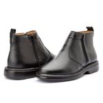 Bota Masculina social anti-stress tradicional couro legítimo cor preta