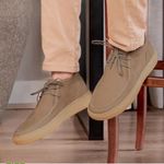 Canadian masculino em couro legítimo cor fendi super confortável