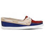 Sider Feminino Couro Legítimo Pierrô - Azul, Bordo e Areia