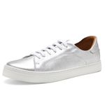 Tênis Feminino Slip On Couro Legítimo Pierrô - Prata