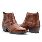 Bota Masculina country conforto couro legítimo cor whisky estilo texana