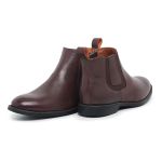 Bota Chelsea masculina couro legítimo cor café extremo conforto