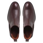 Bota Chelsea masculina couro legítimo cor café extremo conforto