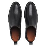 Bota Chelsea masculina couro legítimo cor preta extremo conforto