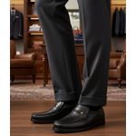 Mocassim masculino tradicional couro legítimo cor preto