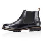 Bota Chelsea feminina couro legítimo cor preta extremo conforto