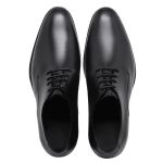 Sapato social masculino liso todo em couro legítimo cor preto