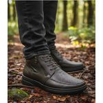 Bota Masculina extremo conforto couro legítimo cor café