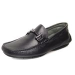 Mocassim Masculino alto conforto couro legítimo cor preto