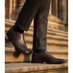 Sapato Masculino Social anatômico couro legítimo cor café