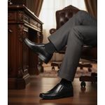 Sapato Masculino Social anatômico couro legítimo cor preto