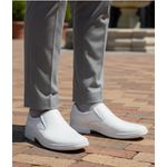 Sapato Masculino Social extremo conforto couro legítimo cor branco