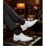 Sapato Masculino Social extremo conforto couro legítimo cor branco