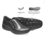 Sapato Masculino Social levíssimo couro legítimo cor preto