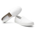 Tênis feminino Pierrô couro legítimo cor branco