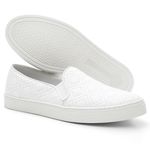 Tênis feminino Pierrô couro legítimo cor branco