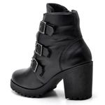 Bota Feminina saltos altos couro legítimo cor preto 