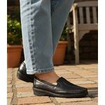 Sapatilha Feminina Ortopédica Tradicional Com Elástico Couro Legítimo Cor Preta