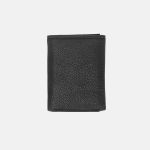 Carteira masculina Pierrô comum pocket couro legítimo cor preta