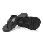 Chinelo Masculino confortável couro legítimo cor preto