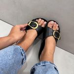 Sandália Papete Lua Preta