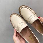 Mocassim Paula Couro Off White