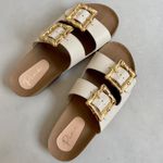 Sandália Papete Bela Off White