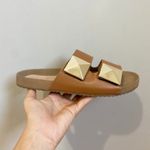 Sandália Papete Cléo Caramelo