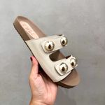 Sandália Papete Olivia Off White