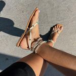 Rasteira Jade Couro Off White