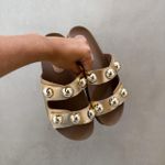 Sandália Papete Olivia Dourada