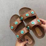 Sandália Papete Iara Caramelo