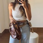 Sandália Papete Julia Caramelo