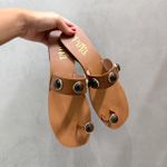 Rasteira Maitê Couro Caramelo