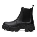 Bota Coturno Feminina Tratorada Chelsea Conforto Estilo