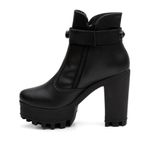 Bota Coturno Tratorado Napa Preto 