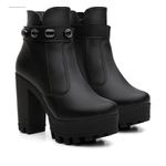 Bota Coturno Tratorado Napa Preto 