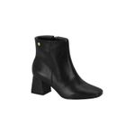 Bota Feminina Preta Vizzano Salto Bloco Cano Curto