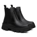 Bota Coturno Feminina Tratorada Chelsea Conforto Estilo