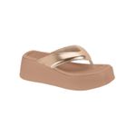 Sandália Feminina Tamanco Flatform Rose Gold Beira Rio