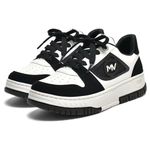 Tênis Feminino Casual Preto e Branco Via Marte
